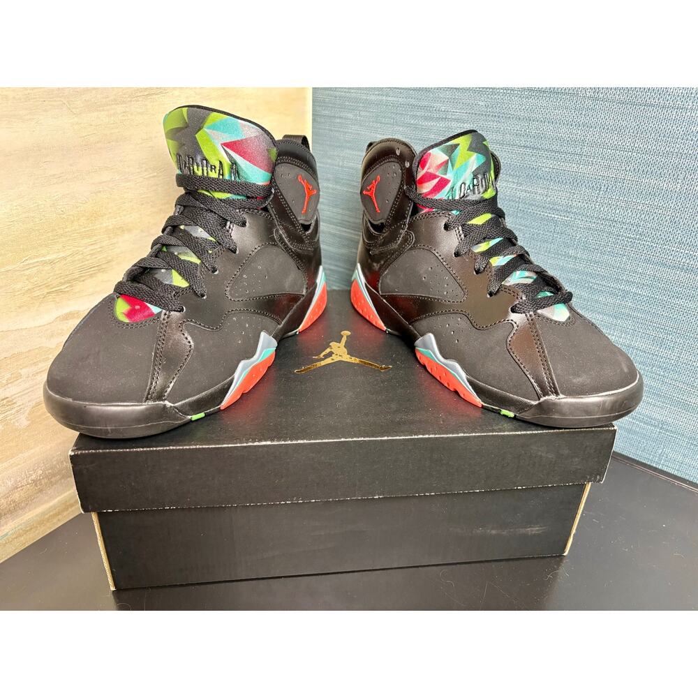 SZ 6y - Jordan 7 Retro Barcelona Nights, gently used w/o box - Picture 6 of 10